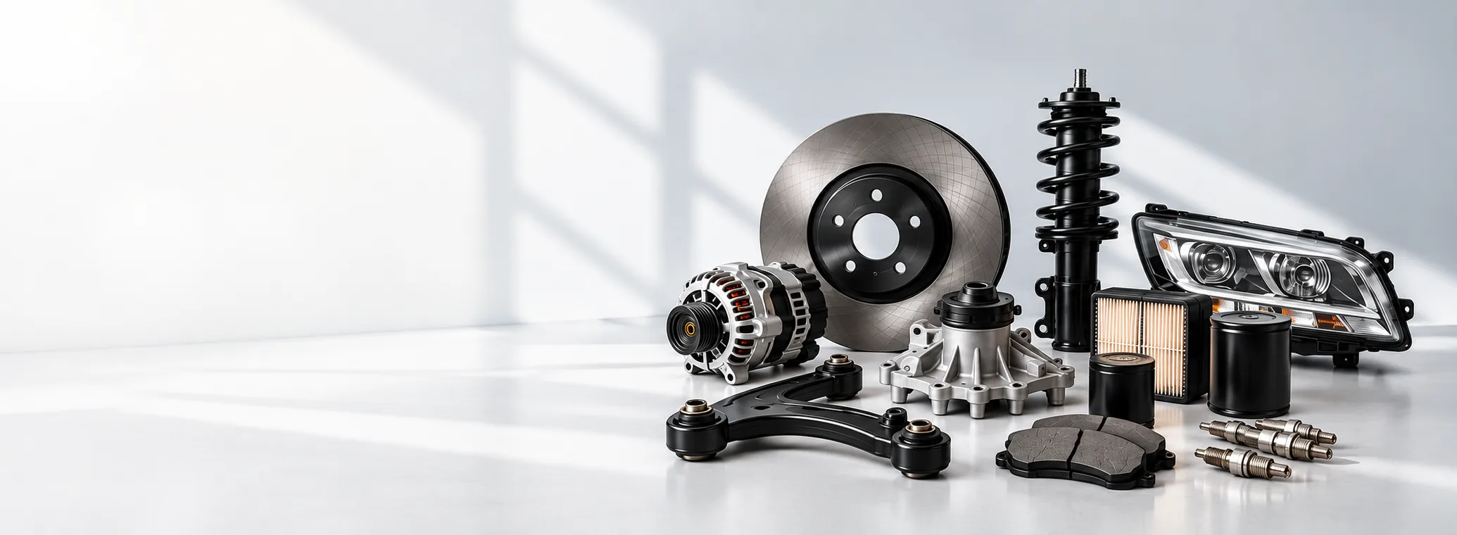 Brake rotor, shock absorber, headlamp and other auto parts